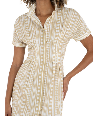 Georgia Dress - Piazza Stripe Seersucker