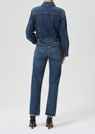 90s Pinch Waist Jean- Range (Dark Indigo)