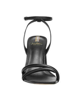 Kia Block Heel Sandal- Black Leather