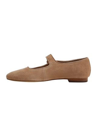 Michaela Mary Jane- Cypress Tan Suede