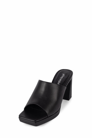 Caviar Mule Sandal- Black