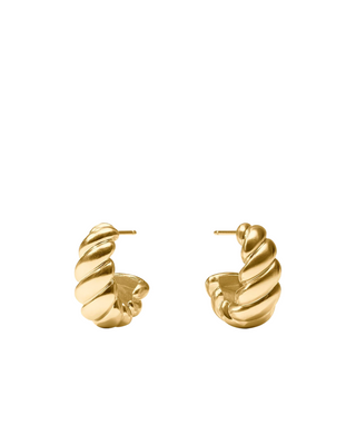 Ravello Statement Hoop- Gold- S
