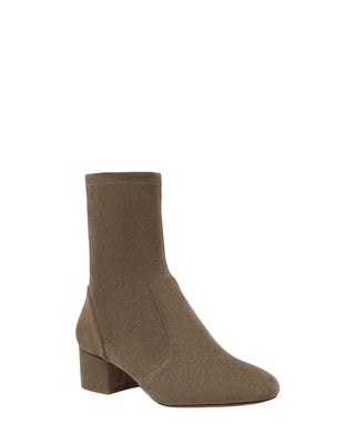 Goldie Bootie- Taupe Suede