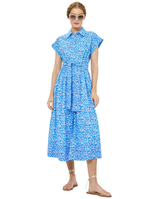 Belted Shirt Dress- Ditsy