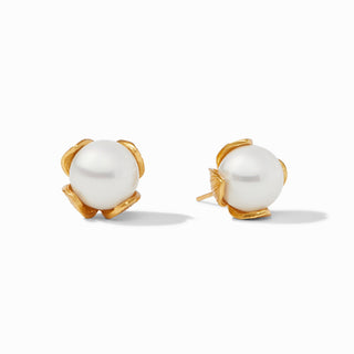 Penelope Pearl Stud- Gold- L