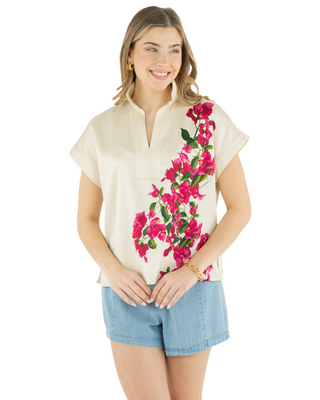 Riviera Top- Bougainvillea
