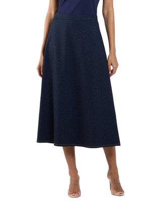 Jeanette Skirt- Navy Saddle