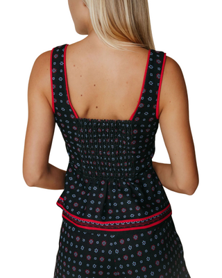 Kayla Top- Scarf Print