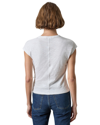Tie Front Tee- White
