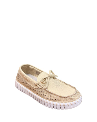 Metallic Bow Tie Loafer- Gold