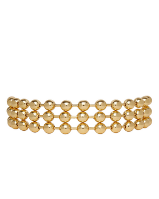 Gold Diana Triple Row Necklace