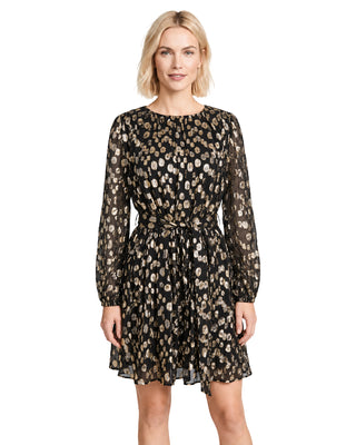 Jasmin Dress- Metallic Dot