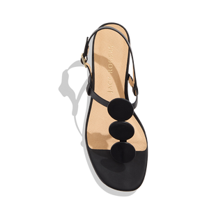 Worth Flat Sandal- Black