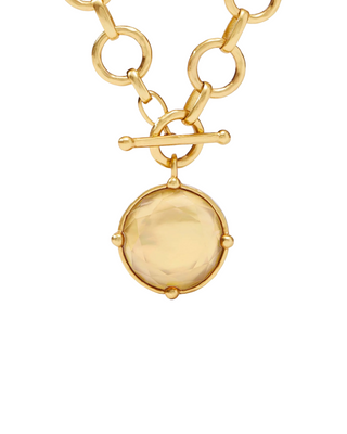 Honeybee Statement Necklace- Iridescent Champagne