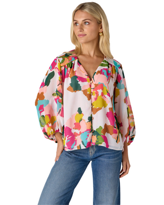 Nellie Blouse- Botanic Blush