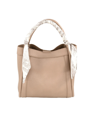 Twilly Double Top Handle Bag- Beige