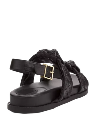 Kareena Knot Sporty Sandal- Black