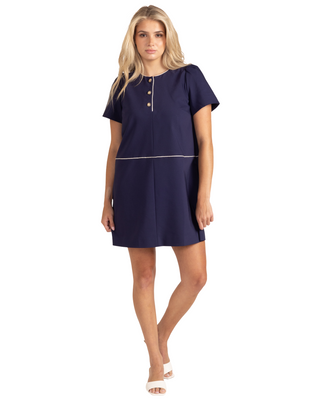 June Dress- Navy