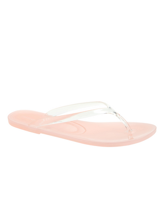Beach-Day Jelly Sandals- Clear Pink