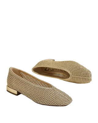 Kasey Knit Ballet Flat- Amber Gold