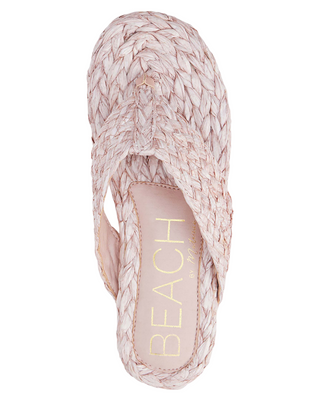 Sailor Raffia Sandal- Blush
