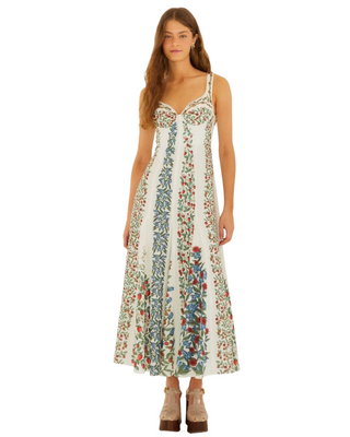 Fruit Beauty Off-White Maxi Dress