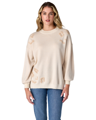 Maxton Sweater- Cream Leopard