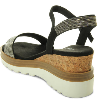 Cedra Wedge- Black Suede