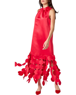 Ponce Party Dress- Ruby Red