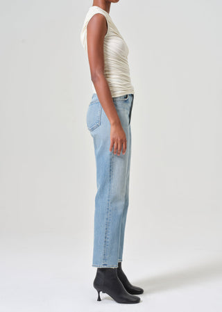 90’s Pinch Waist Crop Jean- Ripple