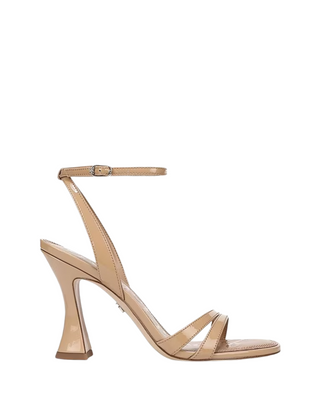 Junie Strappy Sandal- Sienna Tan Patent Leather