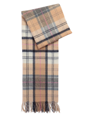 Barbour Serena Tartan Scarf- Dress/Hessian