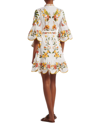 Lemon Bouquet Dress- Off-White