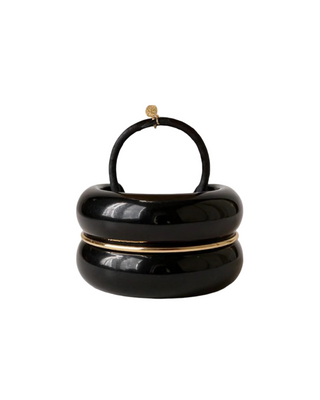 Double Hair Cuff- Black