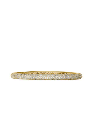 Stardust Hinge Bangle- Gold- CZ