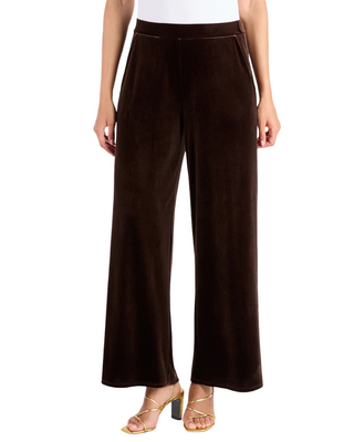Nicolette Velvet Pant- Espresso