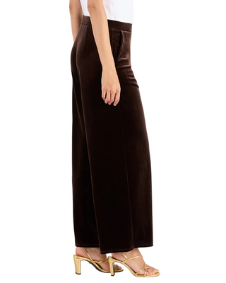 Nicolette Velvet Pant- Espresso