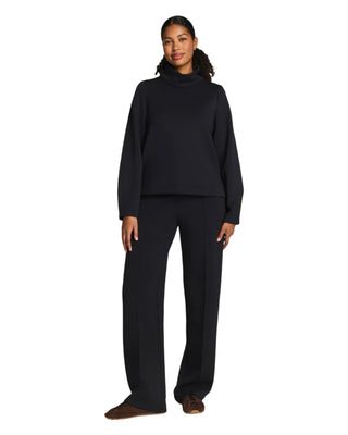 Luxe Turtleneck Top- Very Black