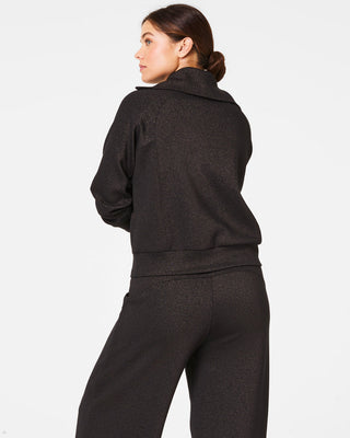 AirEssentials Half-Zip- Very Black Gunmetal Shimmer
