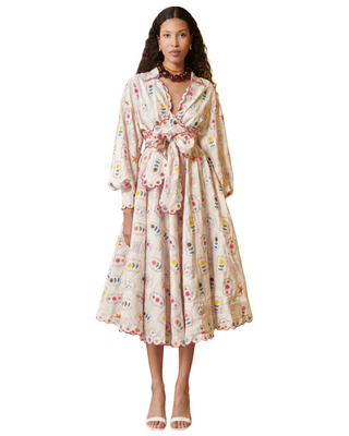 Apus Dress- White Multi