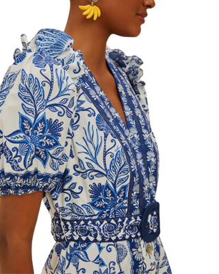 Shell Garden Off-White Romper
