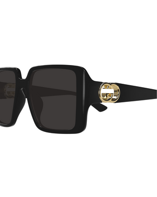 Gucci Hailey Oversized Square Sunglasses- Black