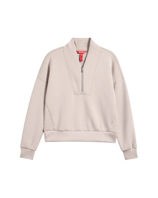 AirEssentials Shawl Collar Half Zip- Mushroom