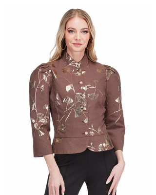 Elle Jacket- Autumn Gold Metallic