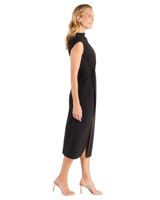 Autumn Scuba Crepe Dress- Black