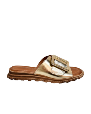 Monroe Sandal- Metallic Gold