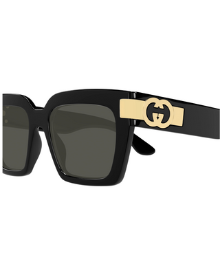 Gucci Cat Eye Sunglasses- Black + Gold