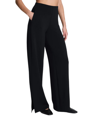 AirEssentials Zero Waistband Wide Leg Pant- Very Black
