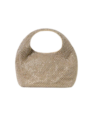 Kenzie Gold Diamanté Mini Bag- Shadow Gold