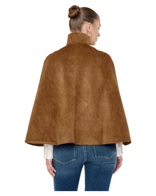 Sage Cape- Camel Suede